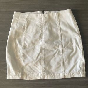 Free People Mini Denim Skirt